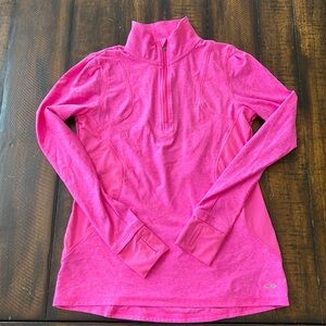 Champion Women's Quarter Zip 
Activewear Top 
Size S